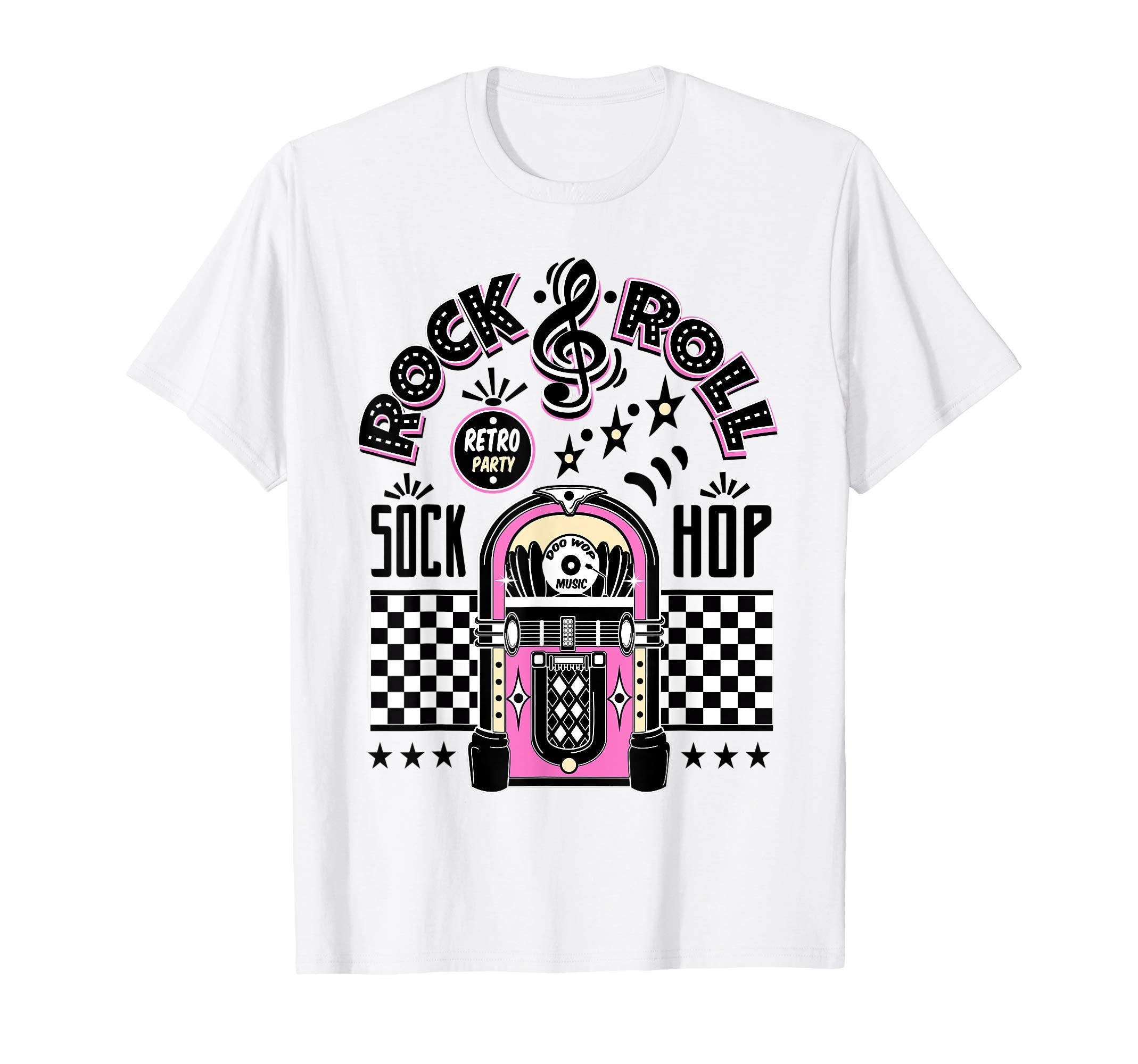 1950S Sock Hop Costume Rockabilly T-Shirt - Casual Everyday Wear Unisex - T-Shirt, Sweatshirt, Hoodie