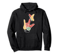 I Love You Sign Language Asl Boho Hoodie - Custom Art Print Men Women - T-Shirt, Sweatshirt, Hoodie