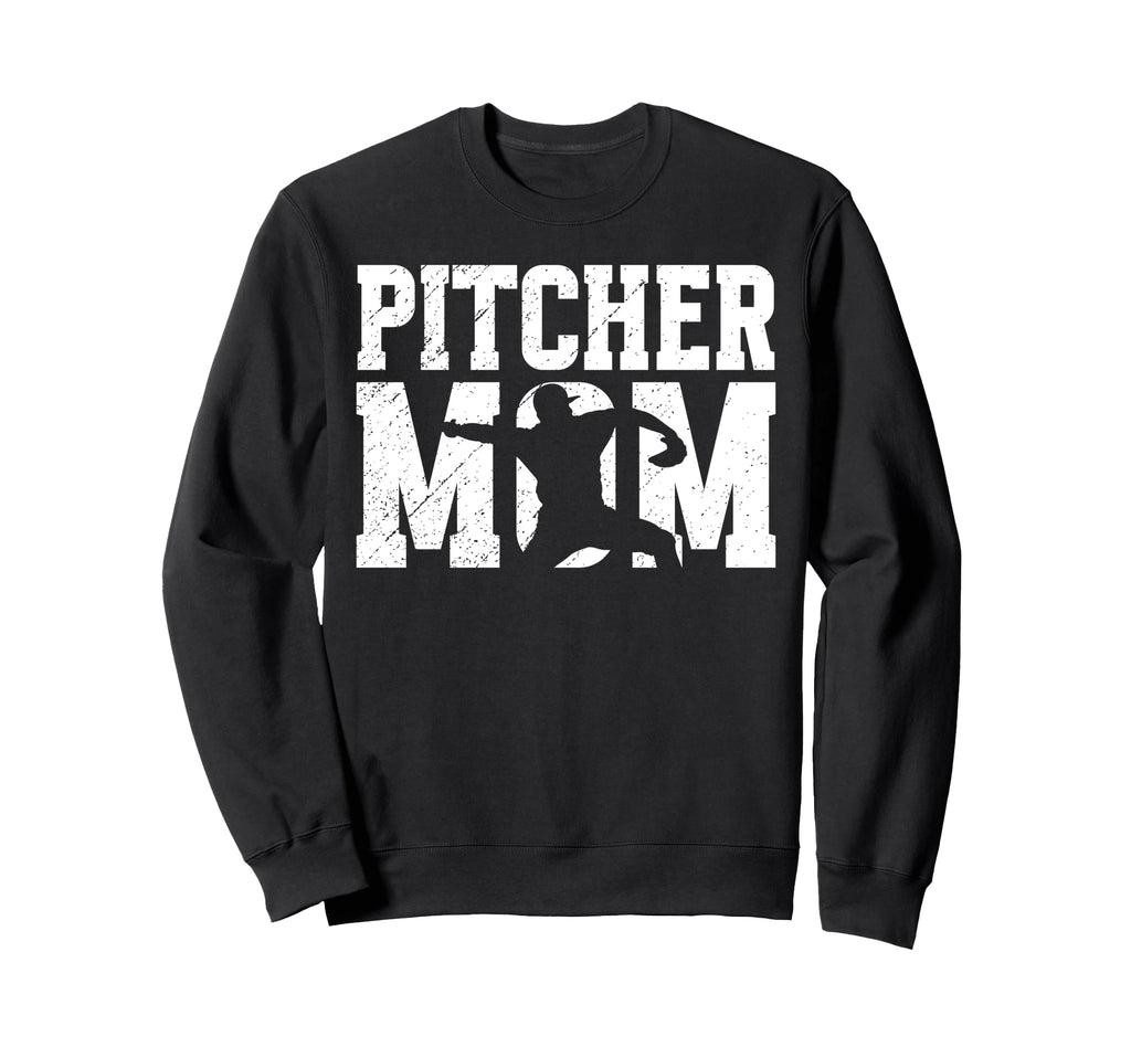 Baseball Pitcher Mom Baseball Sweatshirt - Casual Everyday Wear Men Women - T-Shirt, Sweatshirt, Hoodie