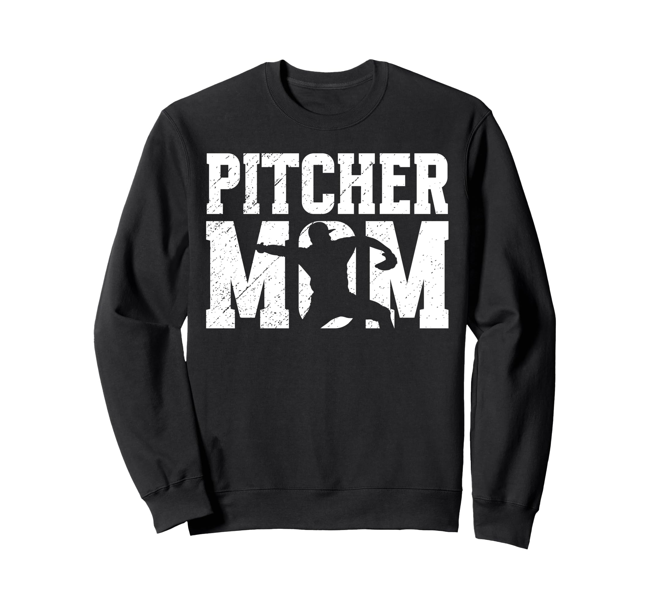 Baseball Pitcher Mom Baseball Sweatshirt - Casual Everyday Wear Men Women - T-Shirt, Sweatshirt, Hoodie