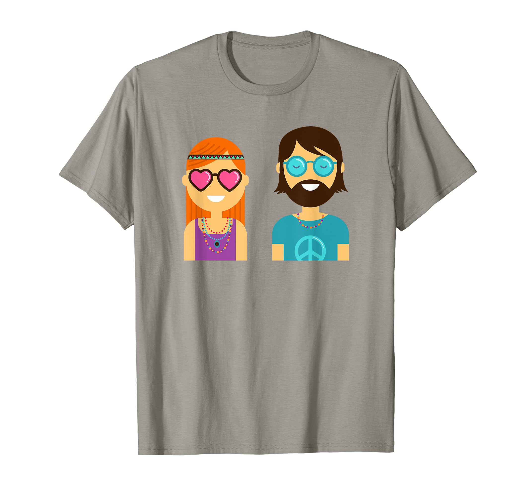 60S Pop Art Hippies Peace Love Gift T-Shirt - Unique Graphic Unisex - T-Shirt, Sweatshirt, Hoodie
