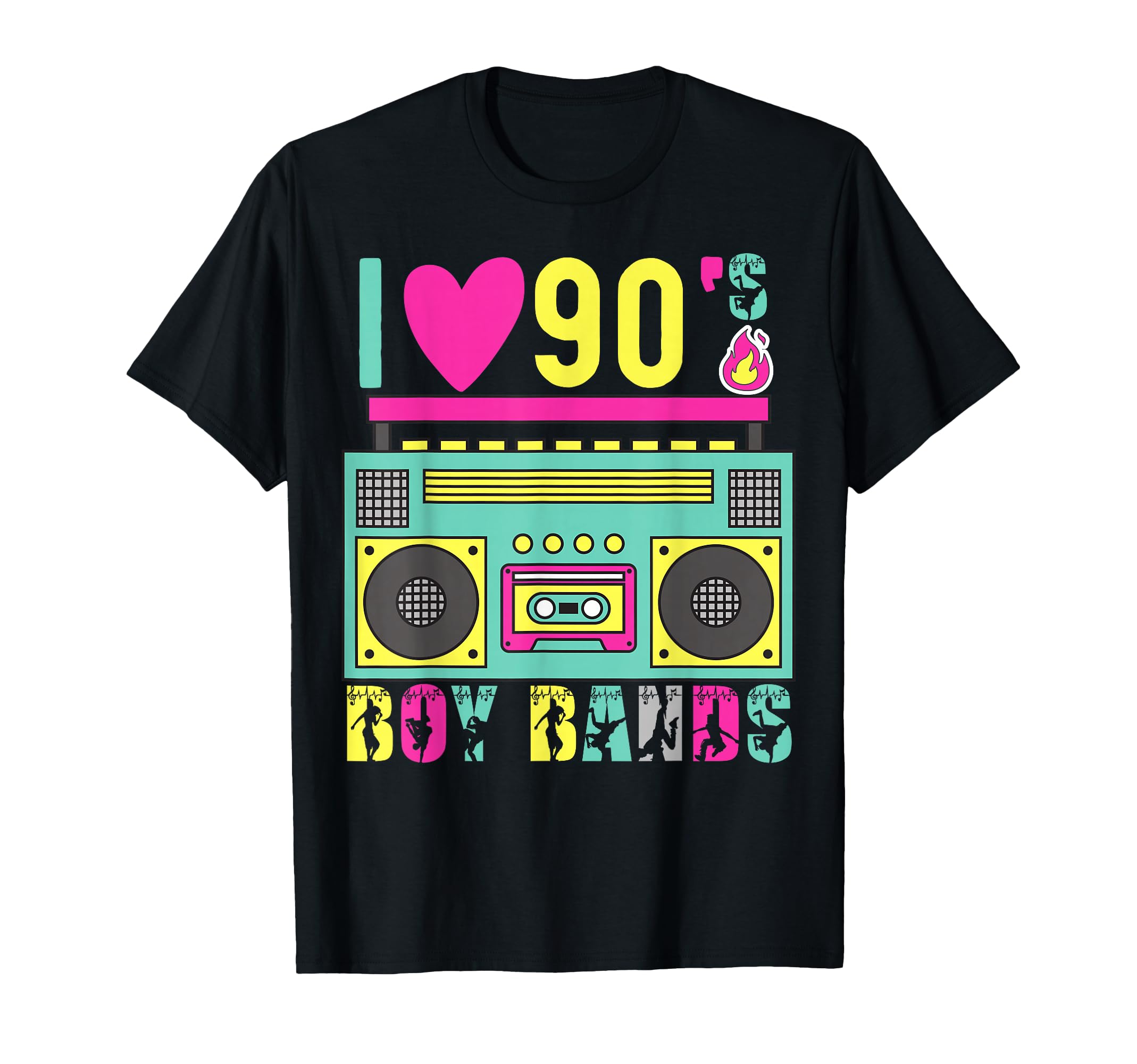 Funny 90S Theme Party Music Dance I Love T-Shirt - Trendy Graphic Unisex - T-Shirt, Sweatshirt, Hoodie