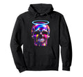 Dripping Skull Halo Vaporwave Hoodie - Casual Everyday Wear for Adults - T-Shirt, Sweatshirt, Hoodie