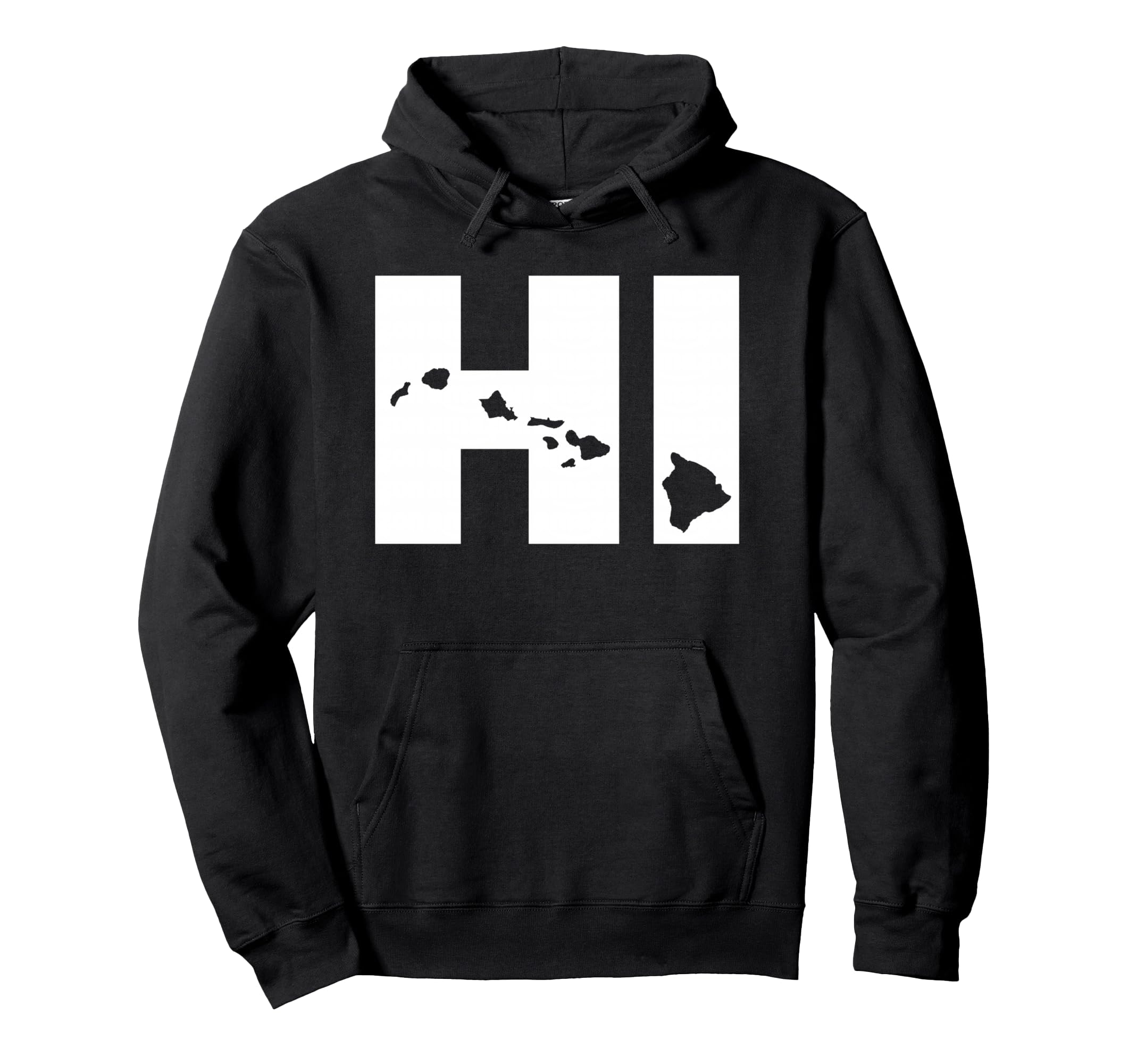 Hi Hawaii Map Hoodie - Unique Graphic Men Women - T-Shirt, Sweatshirt, Hoodie
