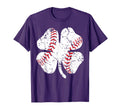Baseball Shamrock St Patricks Day T-Shirt - Minimalist Print for Adults - T-Shirt, Sweatshirt, Hoodie