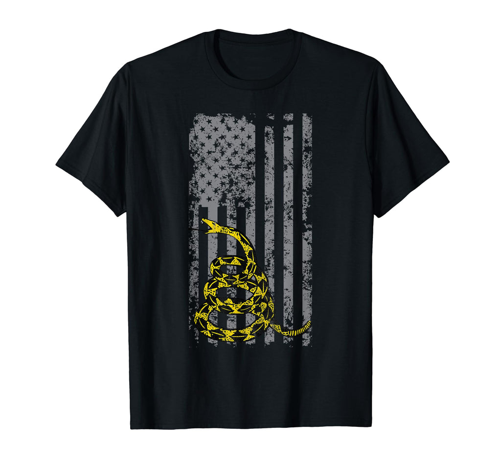 Gadsden Flag Snake America Usa T-Shirt - Fun Novelty Design Unisex - T-Shirt, Sweatshirt, Hoodie