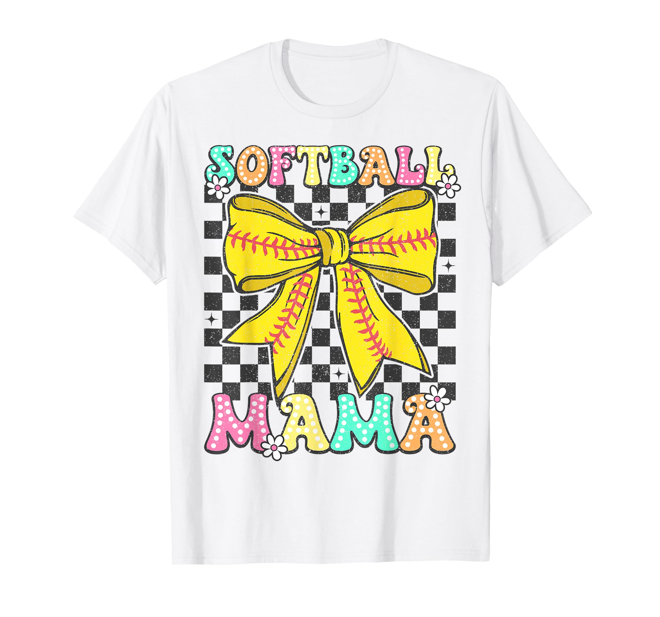 Softball Mama Coquette Bow Softball Mom T-Shirt - Trendy Graphic Men Women - T-Shirt, Sweatshirt, Hoodie