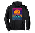 80S Vaporwave Outrun Sun 80 Aesthetic Hoodie - Fun Novelty Design Unisex - T-Shirt, Sweatshirt, Hoodie