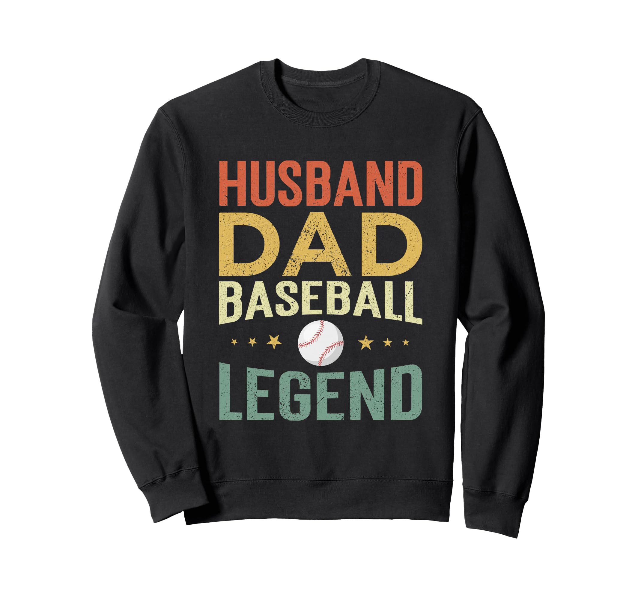 Baseball Player Husband Dad Sweatshirt - Minimalist Print Men Women - T-Shirt, Sweatshirt, Hoodie