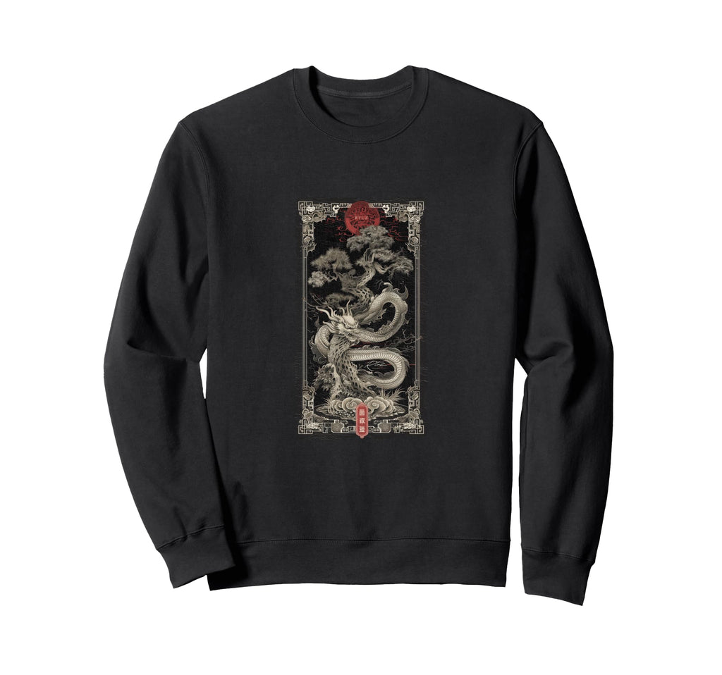Aesthetic Dragon Streetwear Sweatshirt - Fun Novelty Design Men Women - T-Shirt, Sweatshirt, Hoodie