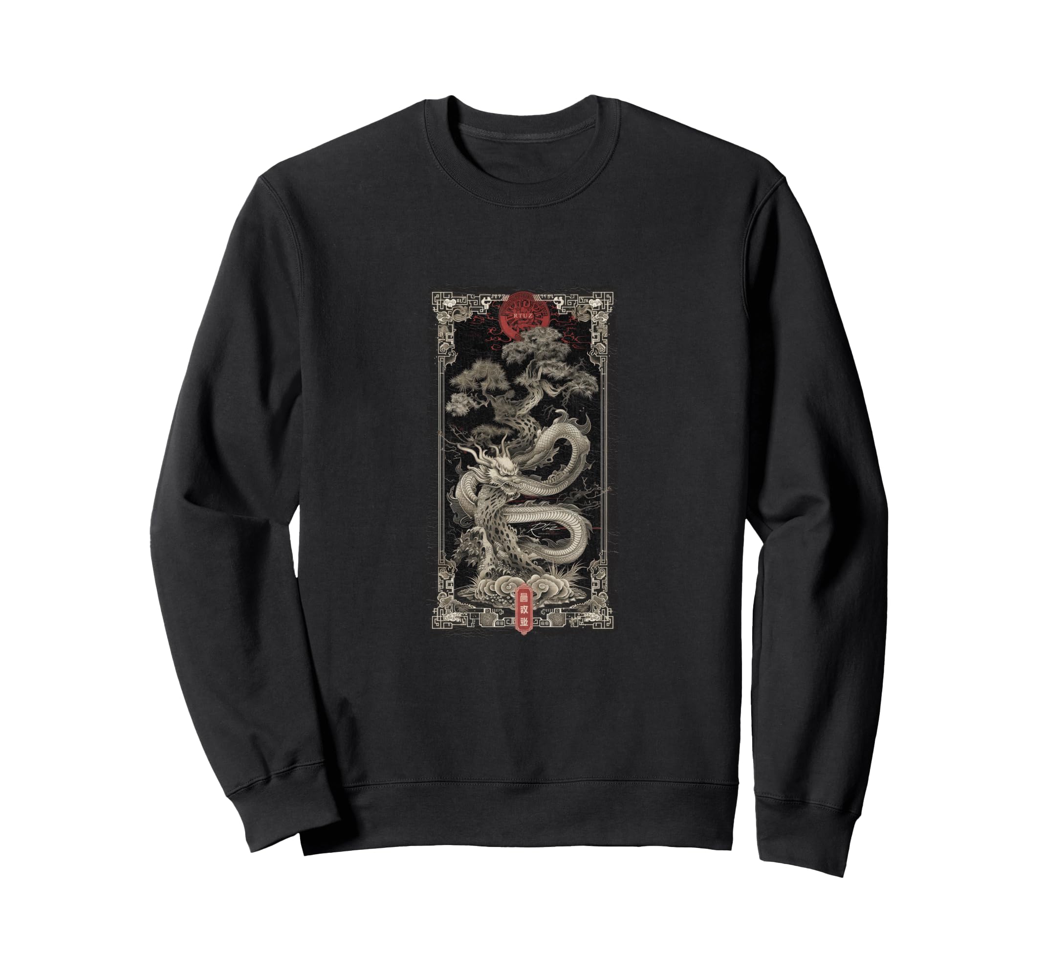Aesthetic Dragon Streetwear Sweatshirt - Fun Novelty Design Men Women - T-Shirt, Sweatshirt, Hoodie
