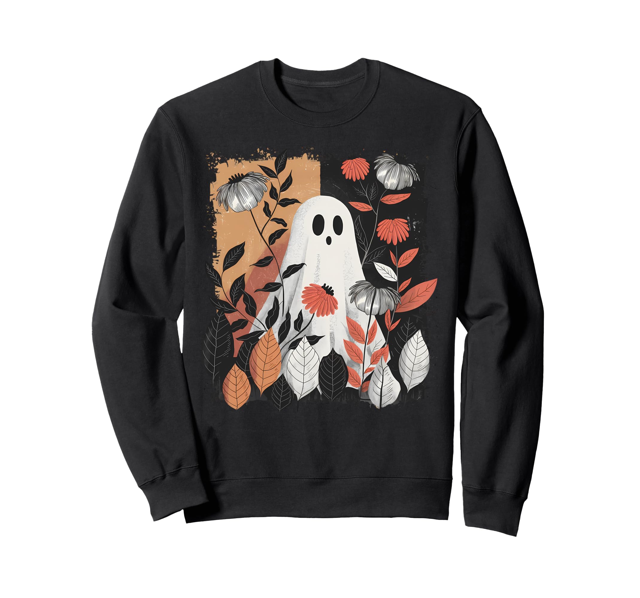 Ghost Spooky Scary Season Boho Sweatshirt - Streetwear Style Men Women - T-Shirt, Sweatshirt, Hoodie