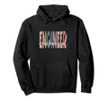 Mechanical Engineer Distressed Hoodie - Casual Everyday Wear Men Women - T-Shirt, Sweatshirt, Hoodie