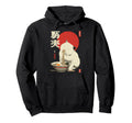 Cat Ramen Aesthetic Japanese Ukiyo E Hoodie - Unique Graphic for Adults - T-Shirt, Sweatshirt, Hoodie