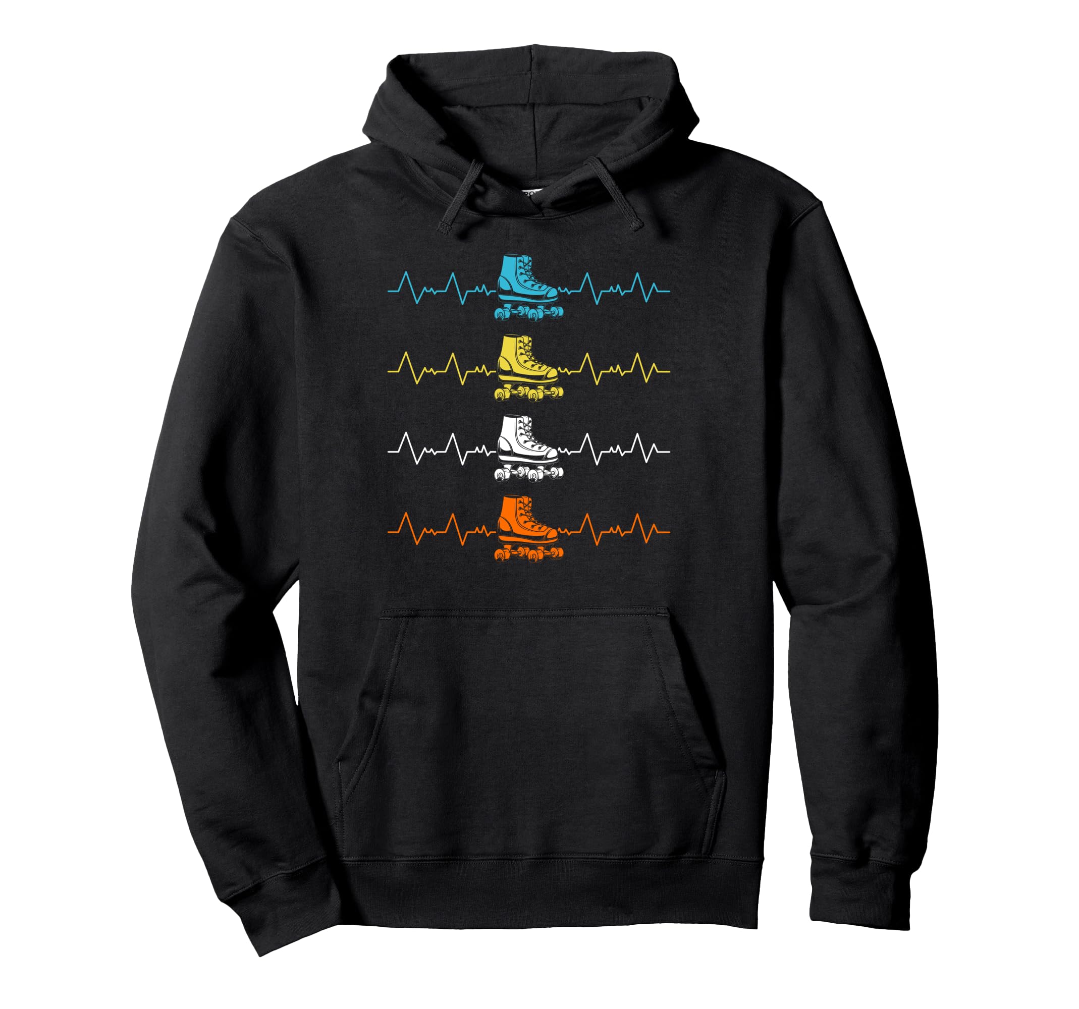 Roller Skate Skating Sport Hoodie - Fun Novelty Design for Adults - T-Shirt, Sweatshirt, Hoodie