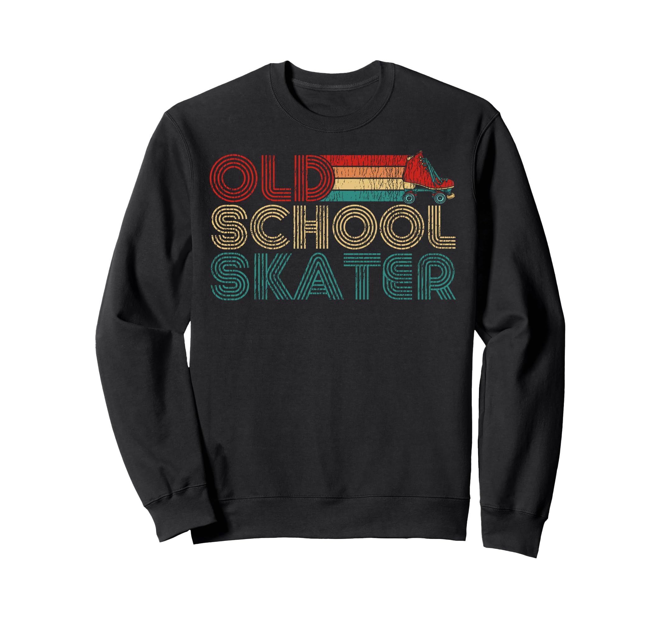 Roller Skating Skate 1970S Old School Sweatshirt - Graphic Print Unisex - T-Shirt, Sweatshirt, Hoodie
