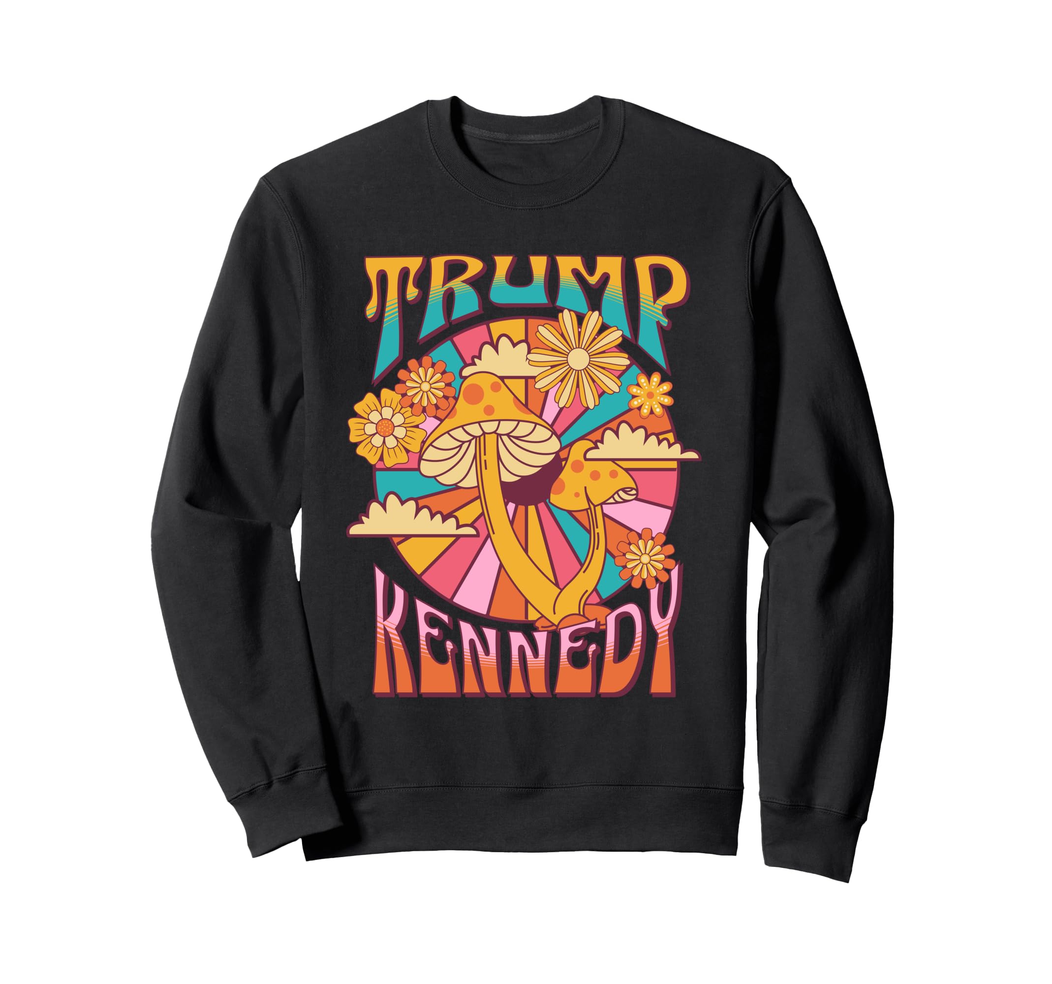 Trump Kennedy Groovy Hippie Boho 60S T-Shirt - Unique Graphic for Adults - T-Shirt, Sweatshirt, Hoodie