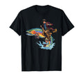 Cowboy Riding Trout Western Fishing T-Shirt - Custom Art Print Unisex - T-Shirt, Sweatshirt, Hoodie