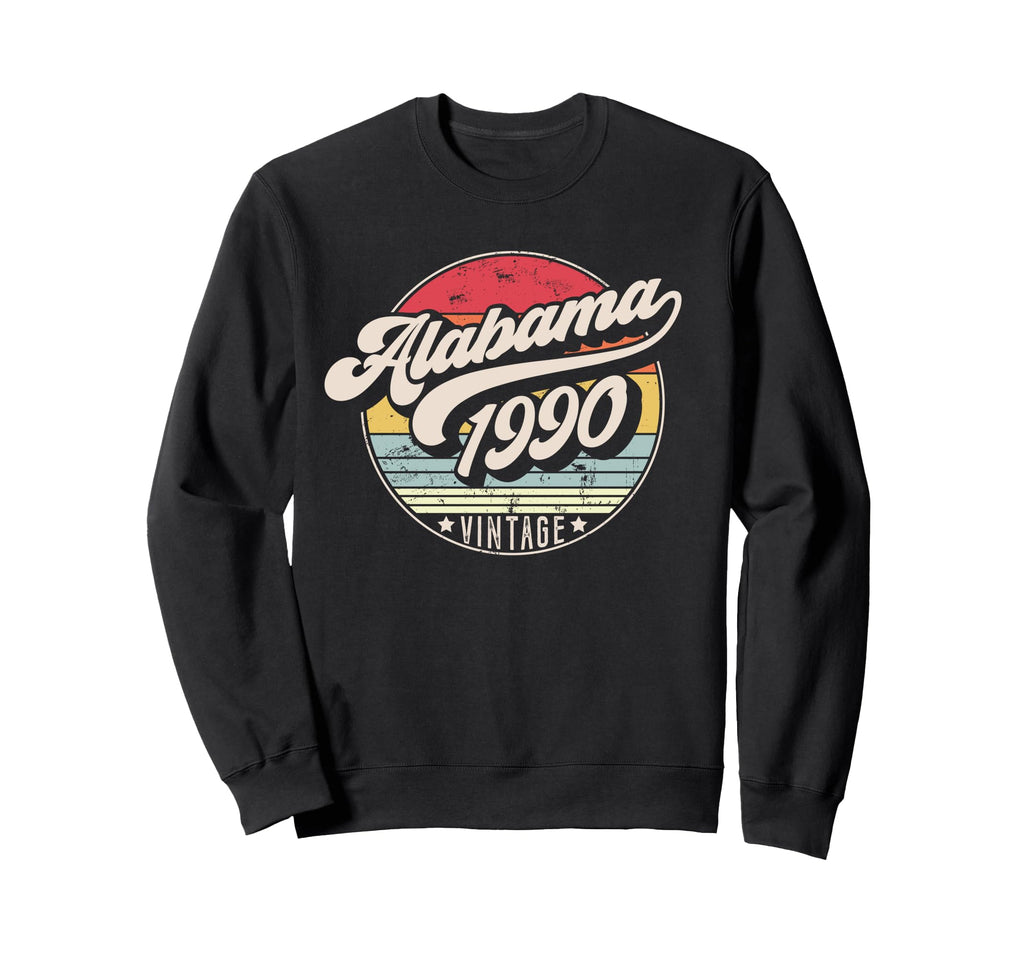 Alabama 1990 Birthday Sunset Sweatshirt - Graphic Print for Adults - T-Shirt, Sweatshirt, Hoodie