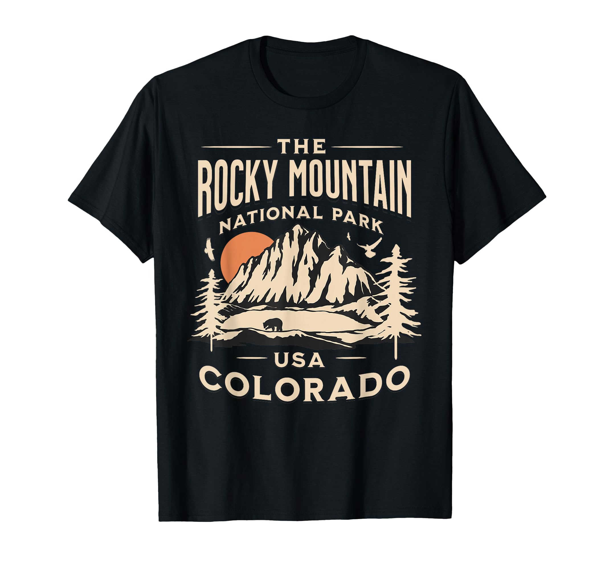Rocky Mountain National Park Colorado Usa T-Shirt - Graphic Print Unisex - T-Shirt, Sweatshirt, Hoodie