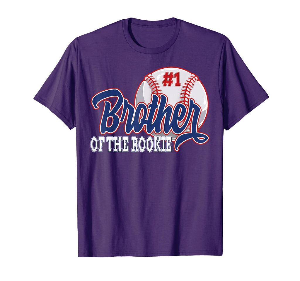 Brother Rookie Baseball 1St Birthday T-Shirt - Minimalist Print for Adults - T-Shirt, Sweatshirt, Hoodie