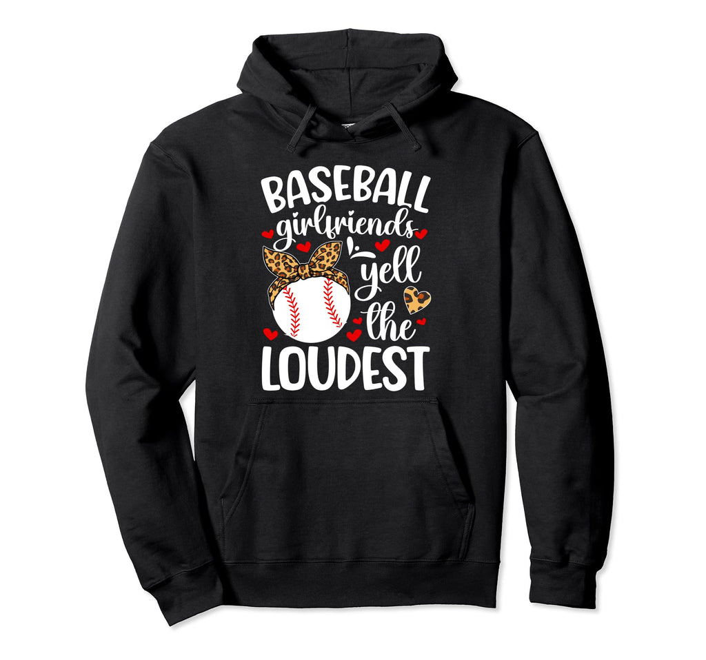 Baseball Girlfriend Funny Baseball Hoodie - Trendy Graphic for Adults - T-Shirt, Sweatshirt, Hoodie