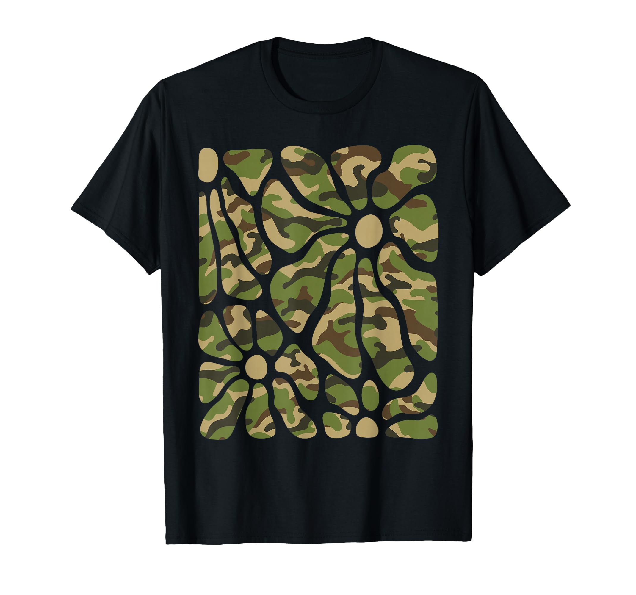 Camo Floral Boho Flowers Camo T-Shirt - Aesthetic Graphic for Adults - T-Shirt, Sweatshirt, Hoodie