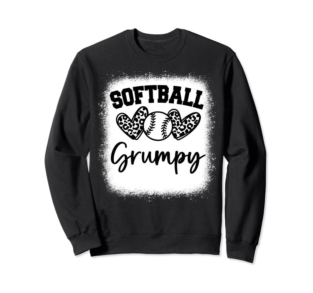 Personalized Baseball Heart Grumpy Sweatshirt - Custom Art Print Men Women - T-Shirt, Sweatshirt, Hoodie