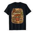 Outlaw Spirit Western Cowboy Collage T-Shirt - Trendy Graphic Unisex - T-Shirt, Sweatshirt, Hoodie