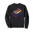 Tie Dye Mixtape 80S Blank Cassette Tape Sweatshirt - Trendy Graphic Unisex - T-Shirt, Sweatshirt, Hoodie