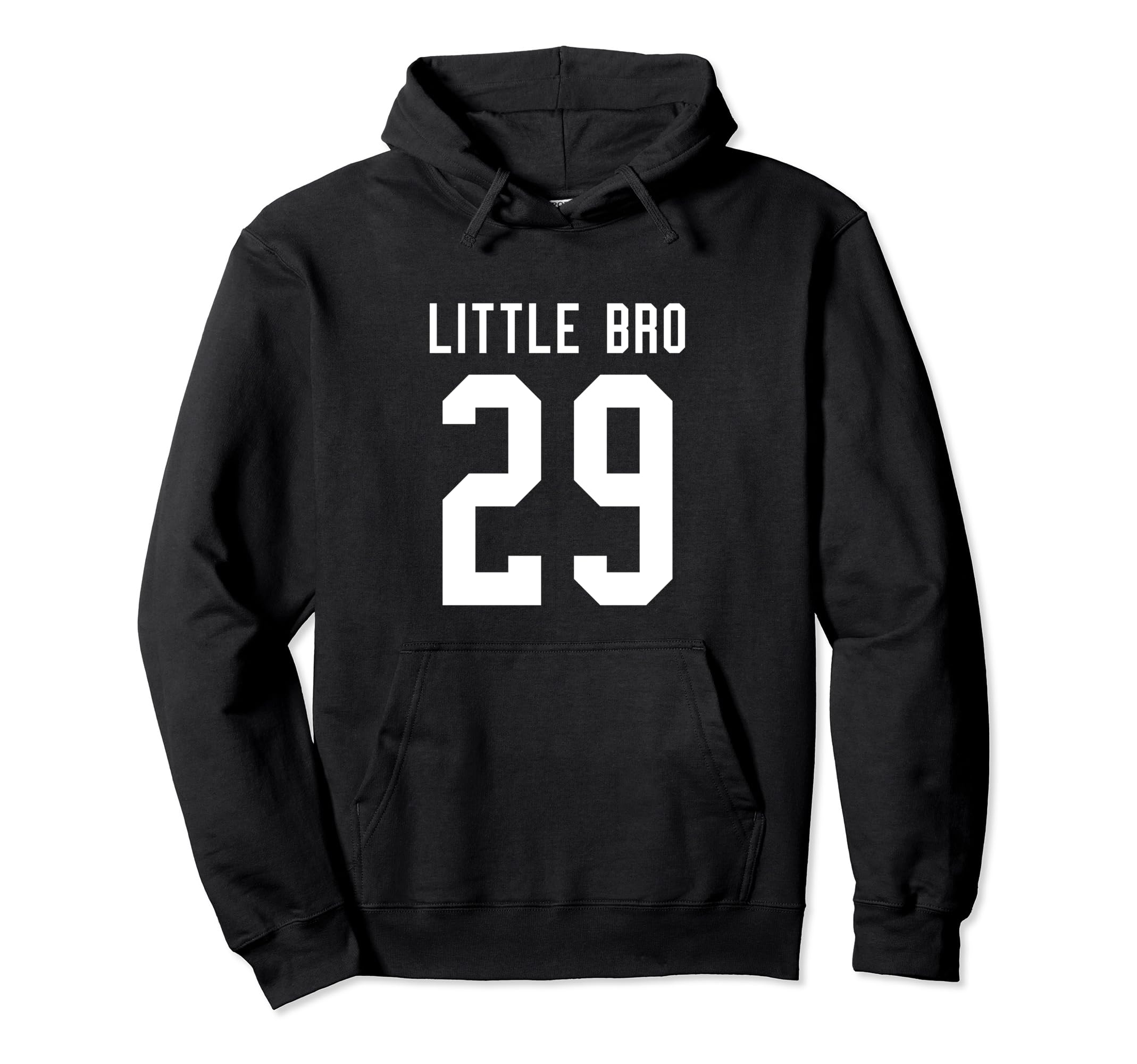 Number 29 Little Bro Biggest Fan Hoodie - Aesthetic Graphic for Adults - T-Shirt, Sweatshirt, Hoodie
