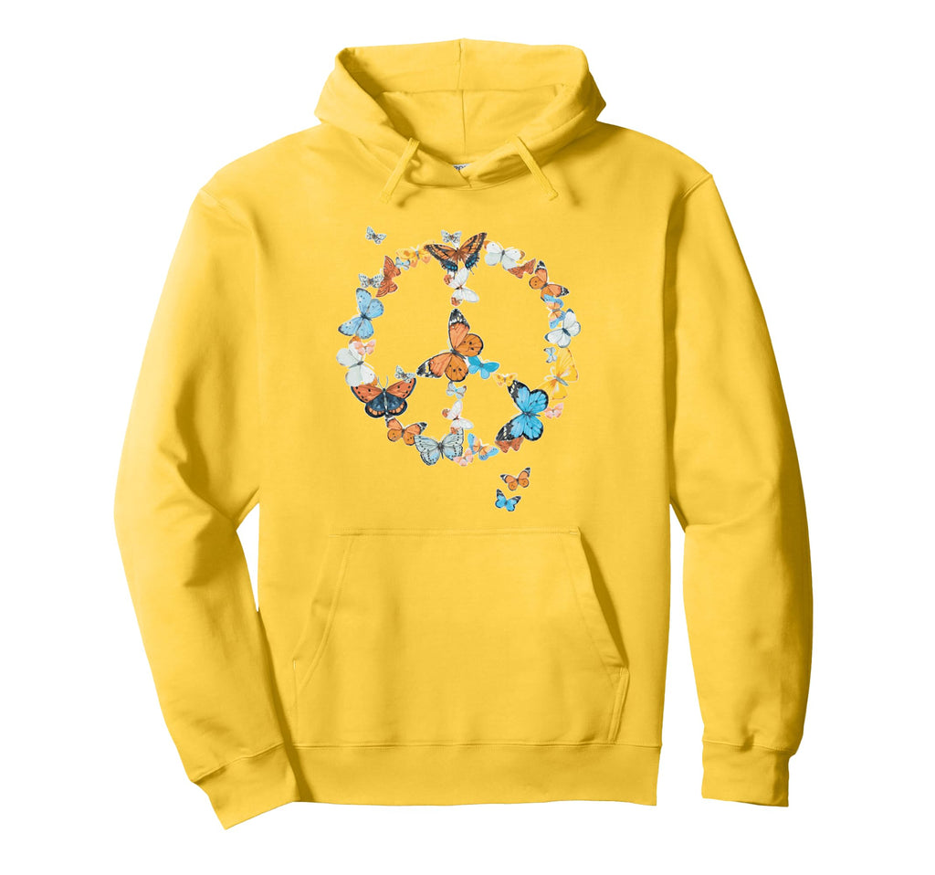 Butterflies Seventies Sixties Hoodie - Aesthetic Graphic Men Women - T-Shirt, Sweatshirt, Hoodie