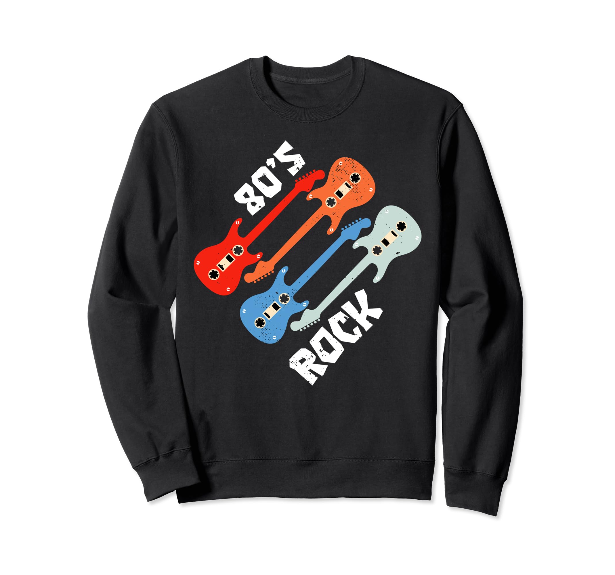 80S Rock Guitar Cassette Tape 80S 1980S Sweatshirt - Graphic Print Unisex - T-Shirt, Sweatshirt, Hoodie