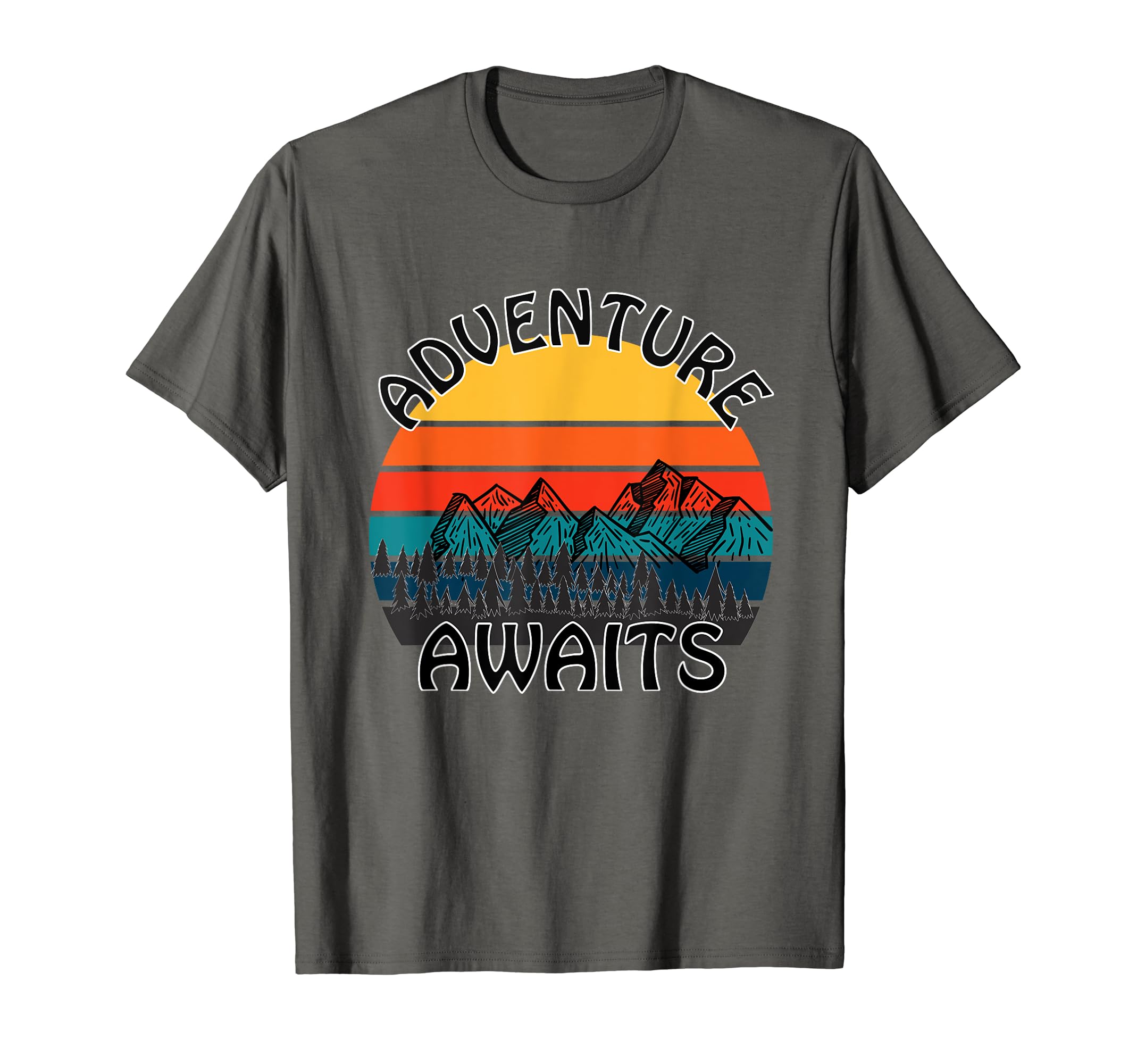 Adventure Awaits Sunset Van Life T-Shirt - Minimalist Print Unisex - T-Shirt, Sweatshirt, Hoodie