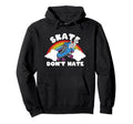 Lgbt Flag Rainbow Skate Dont Hate Hoodie - Custom Art Print Men Women - T-Shirt, Sweatshirt, Hoodie