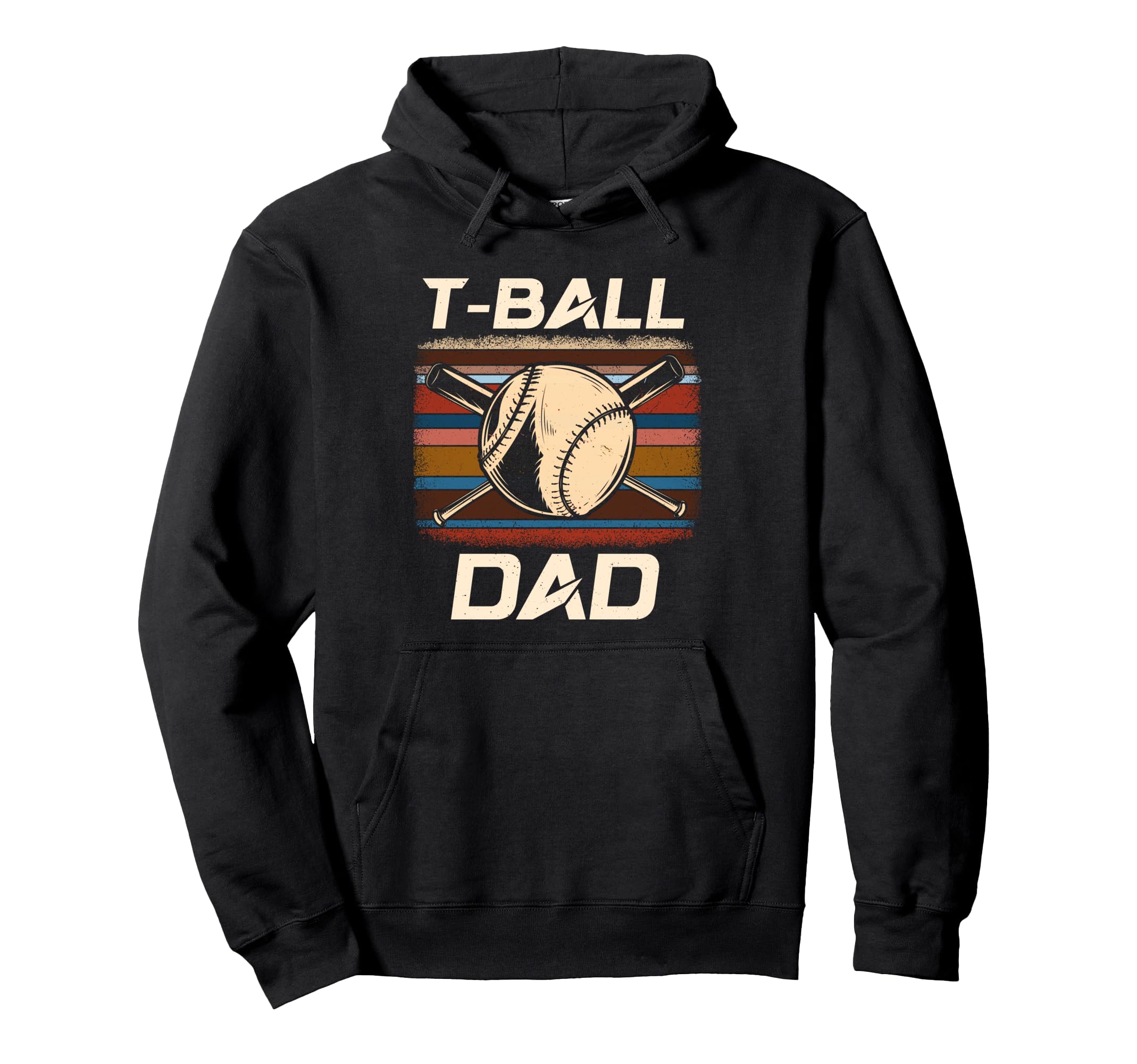 T Ball Dad Gift Fathers Day Teeball Dad Hoodie - Trendy Graphic for Adults - T-Shirt, Sweatshirt, Hoodie