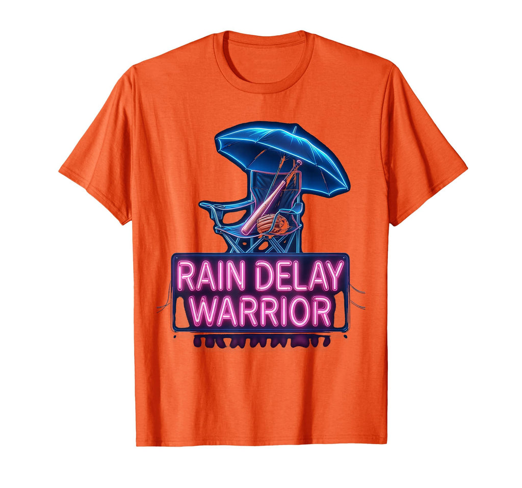 Rain Delay Warrior Baseball Mom T-Shirt - Graphic Print for Adults - T-Shirt, Sweatshirt, Hoodie