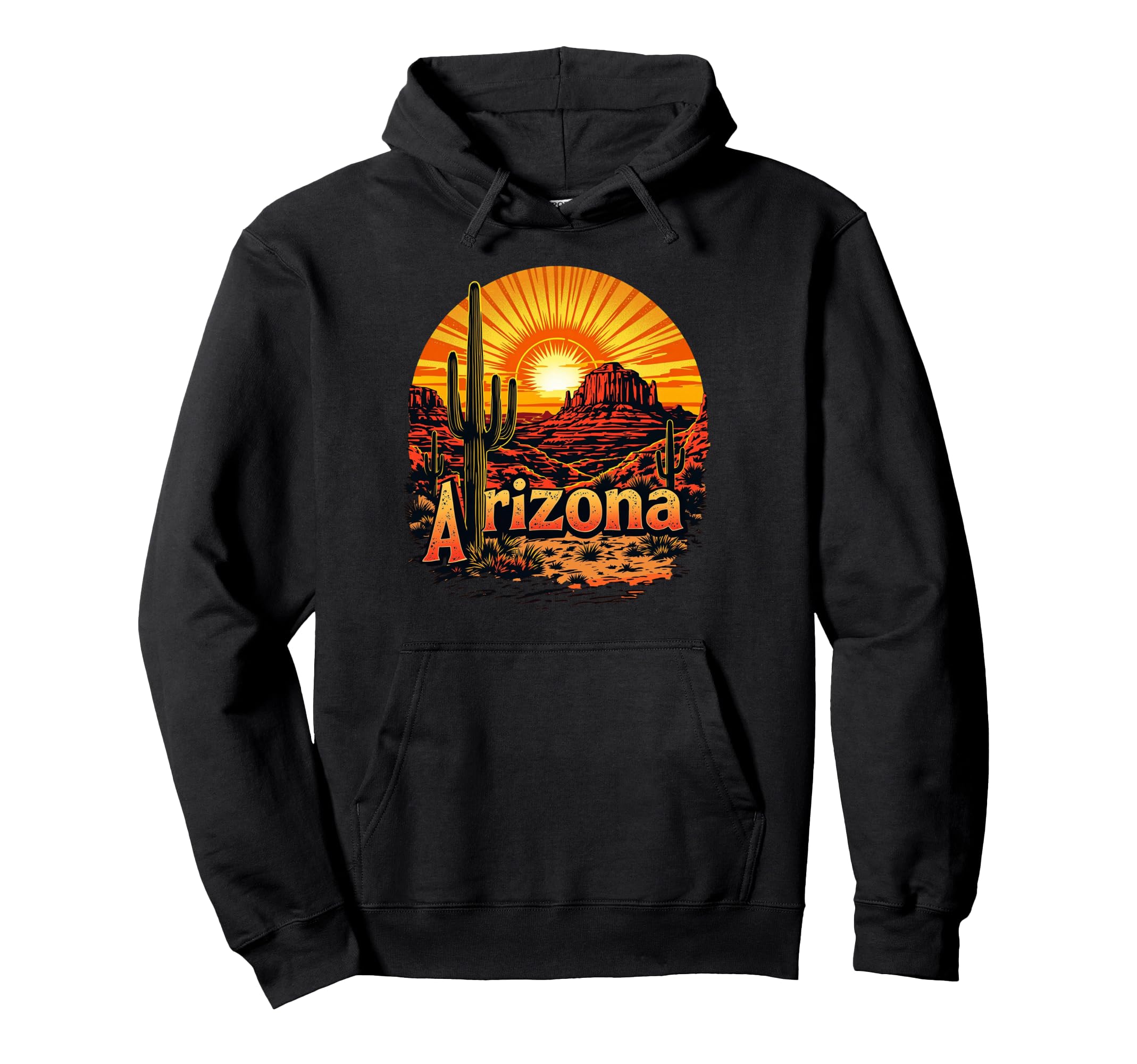 Arizona Home State Az Desert Sunset Hoodie - Minimalist Print for Adults - T-Shirt, Sweatshirt, Hoodie