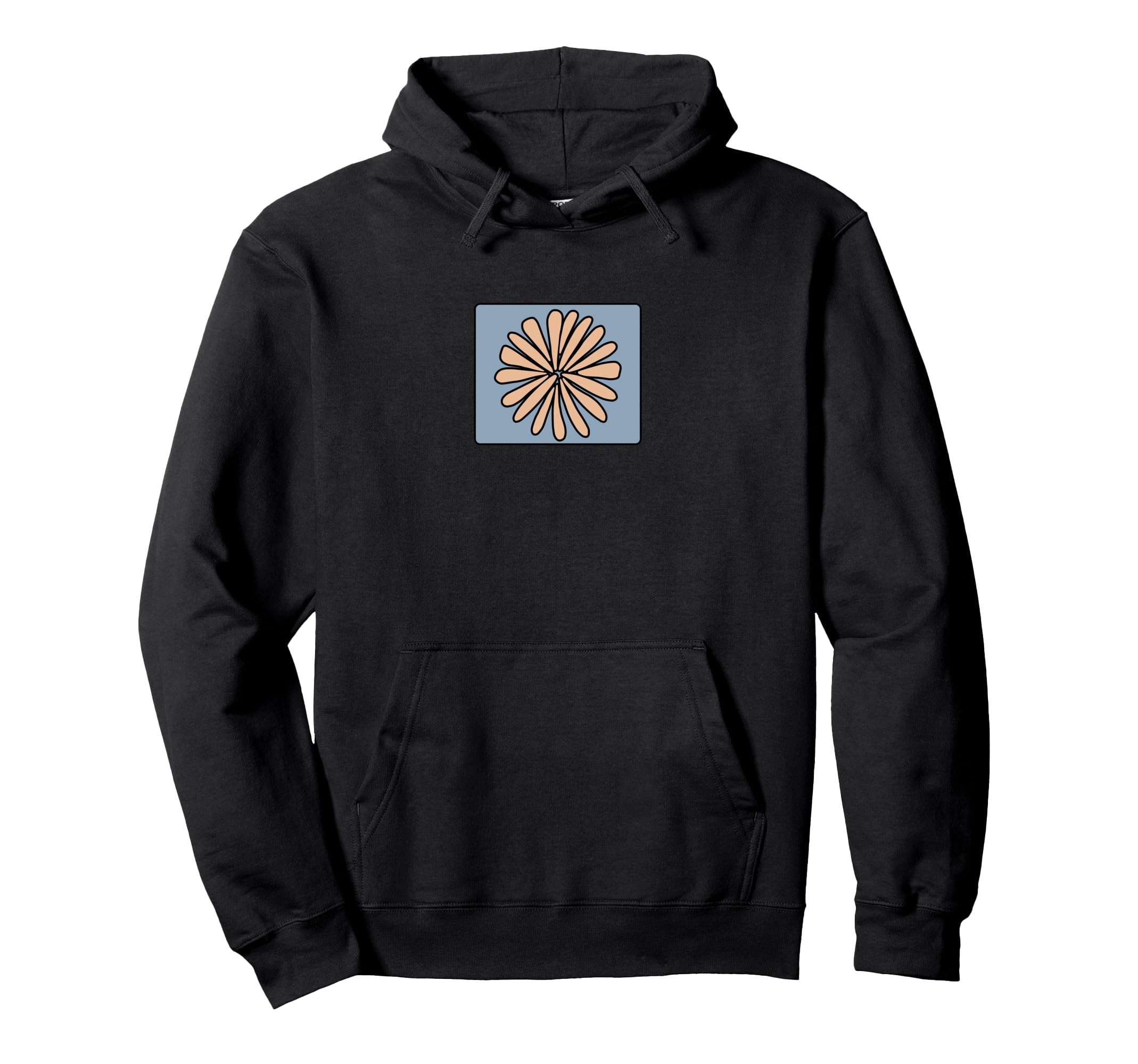 Boho Abstract Floral Pop Art 1970S Hoodie - Fun Novelty Design Unisex - T-Shirt, Sweatshirt, Hoodie