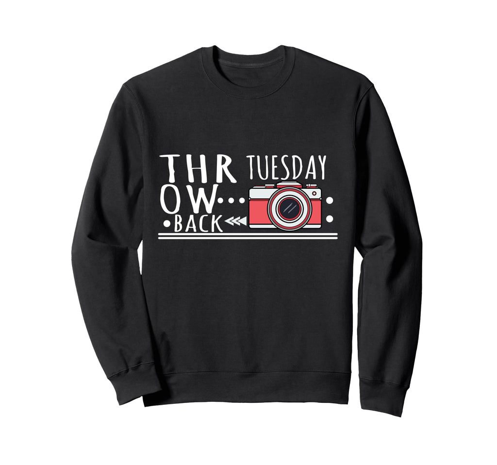 Photography Gift Throwback Camera Sweatshirt - Aesthetic Graphic Men Women - T-Shirt, Sweatshirt, Hoodie