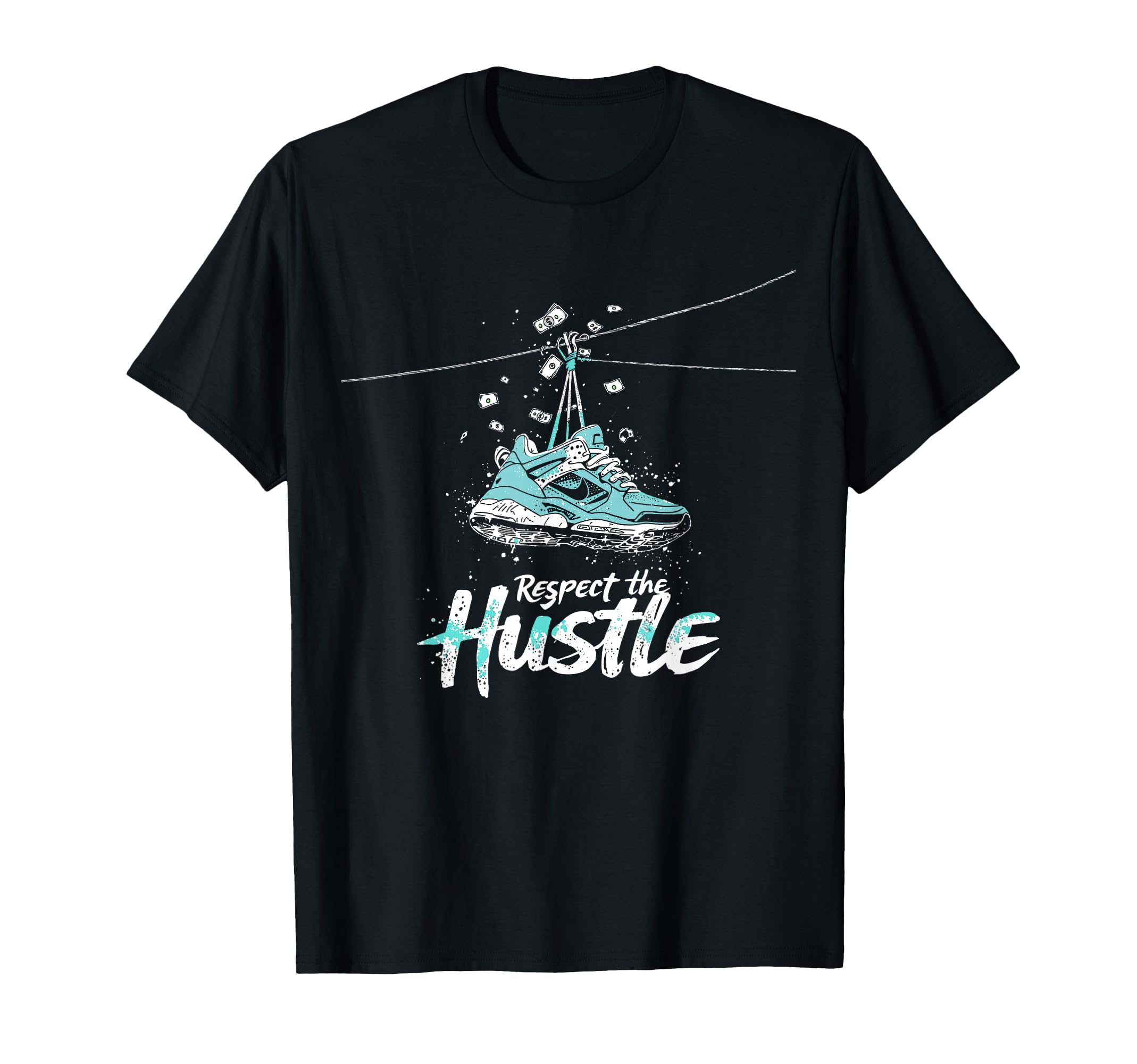 Respect Hustle Old School Beats Hip Hop T-Shirt - Graphic Print Unisex - T-Shirt, Sweatshirt, Hoodie