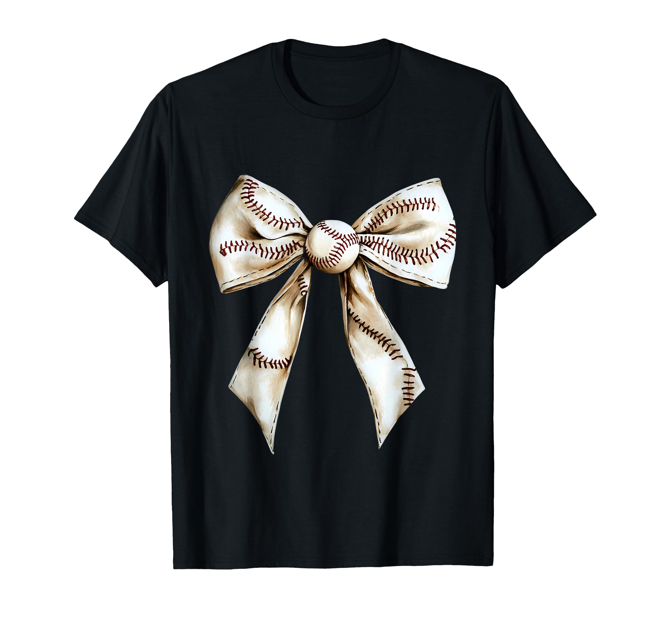 Baseball Coquette Bow Baseball T-Shirt - Casual Everyday Wear for Adults - T-Shirt, Sweatshirt, Hoodie