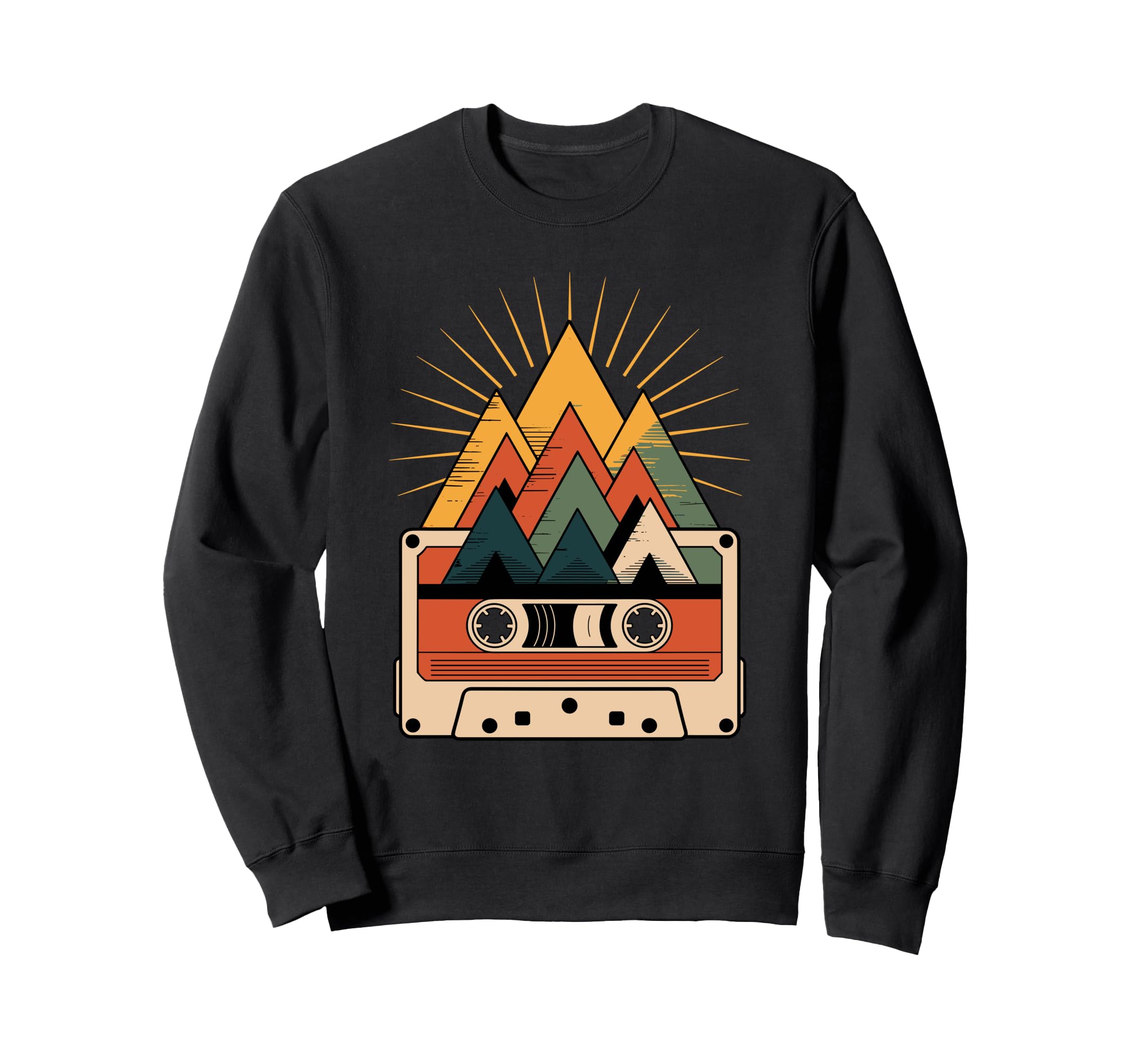 Abstract Art Mountain Sweatshirt - Casual Everyday Wear for Adults - T-Shirt, Sweatshirt, Hoodie