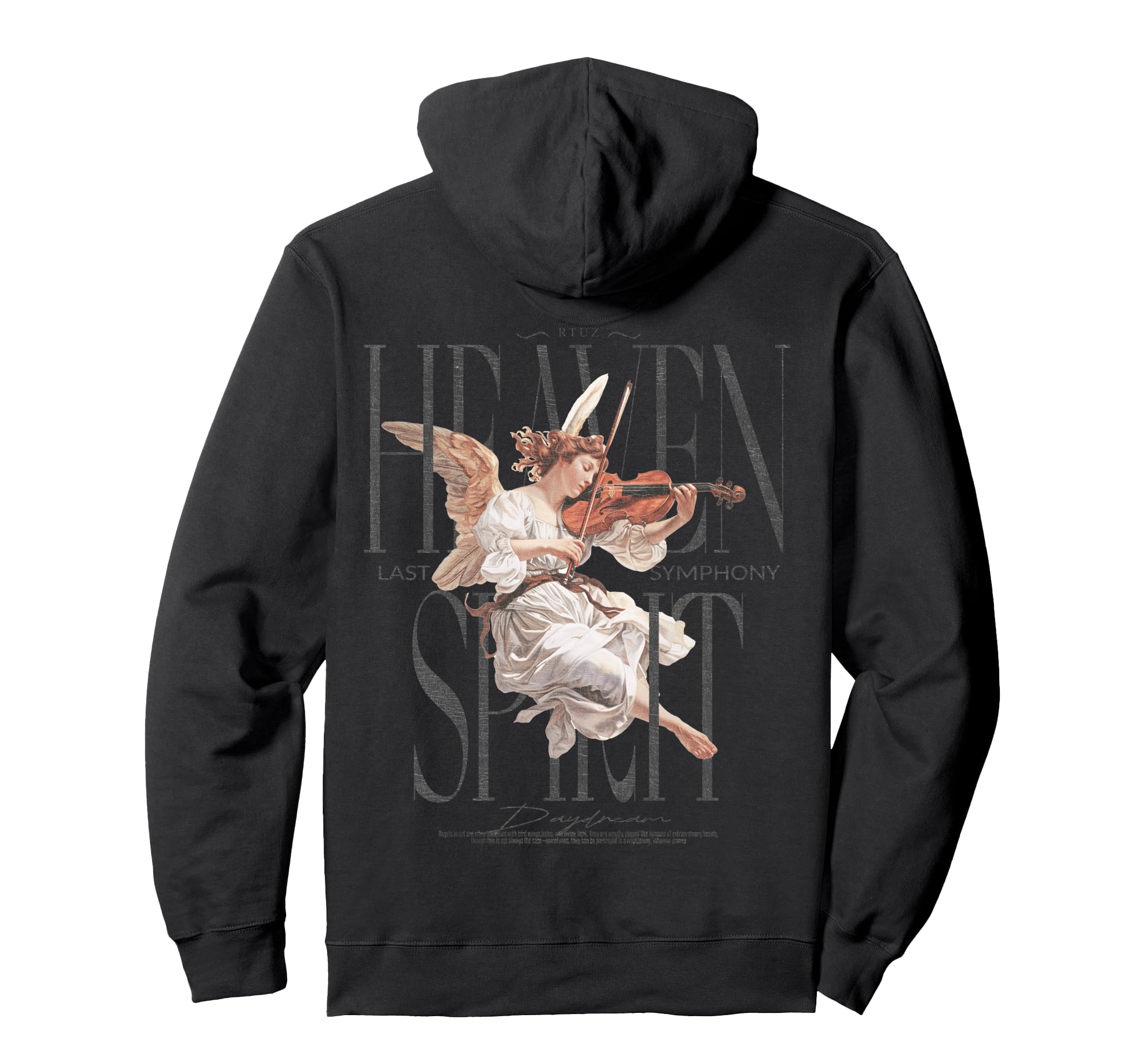 Hip Hop Edgy Urban Y2K Back Hoodie - Fun Novelty Design for Adults - T-Shirt, Sweatshirt, Hoodie