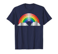 Rainbow And Clouds Distressed T-Shirt - Unique Graphic Unisex - T-Shirt, Sweatshirt, Hoodie