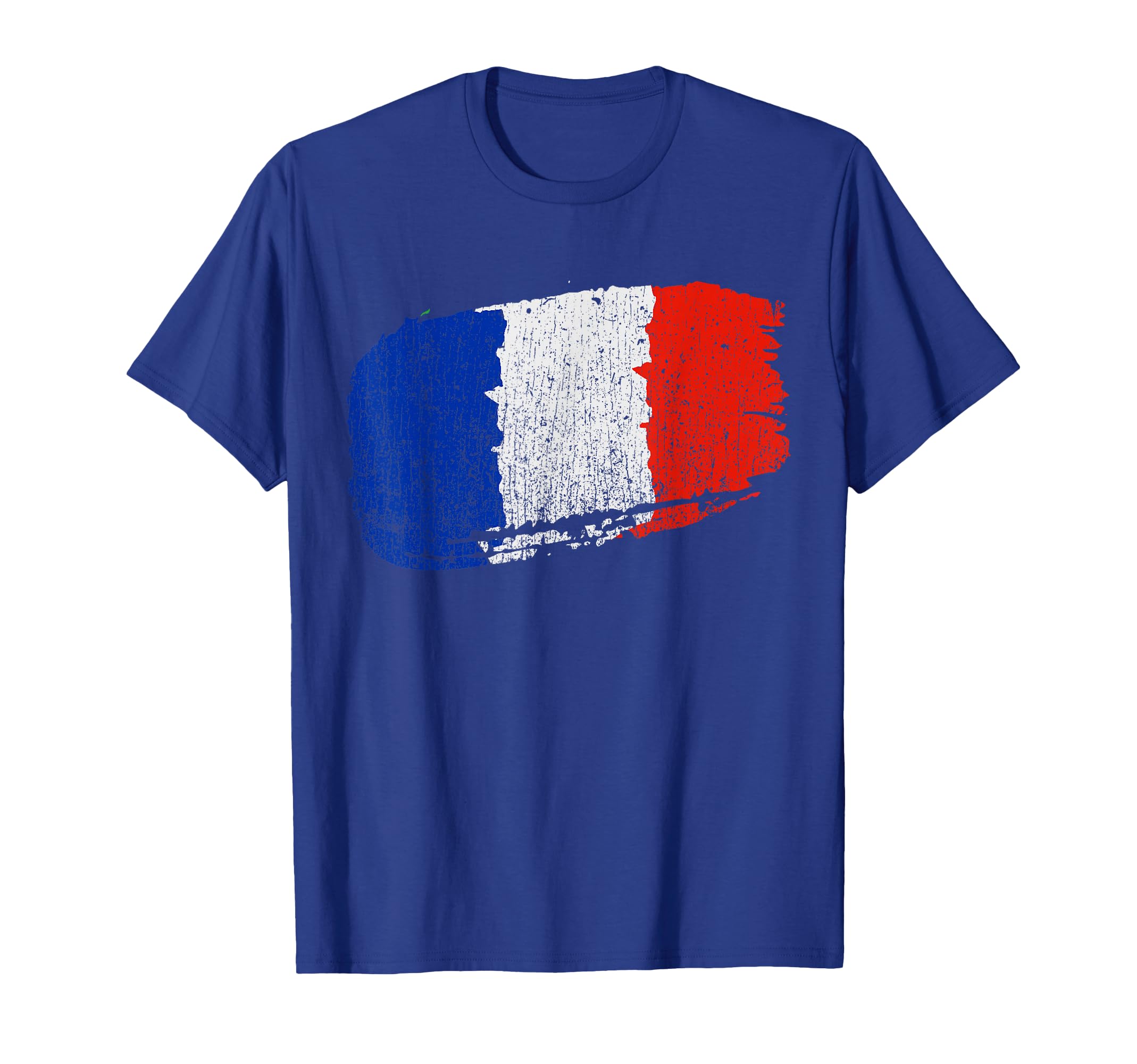 French Flag Distressed Paint T-Shirt - Minimalist Print Men Women - T-Shirt, Sweatshirt, Hoodie