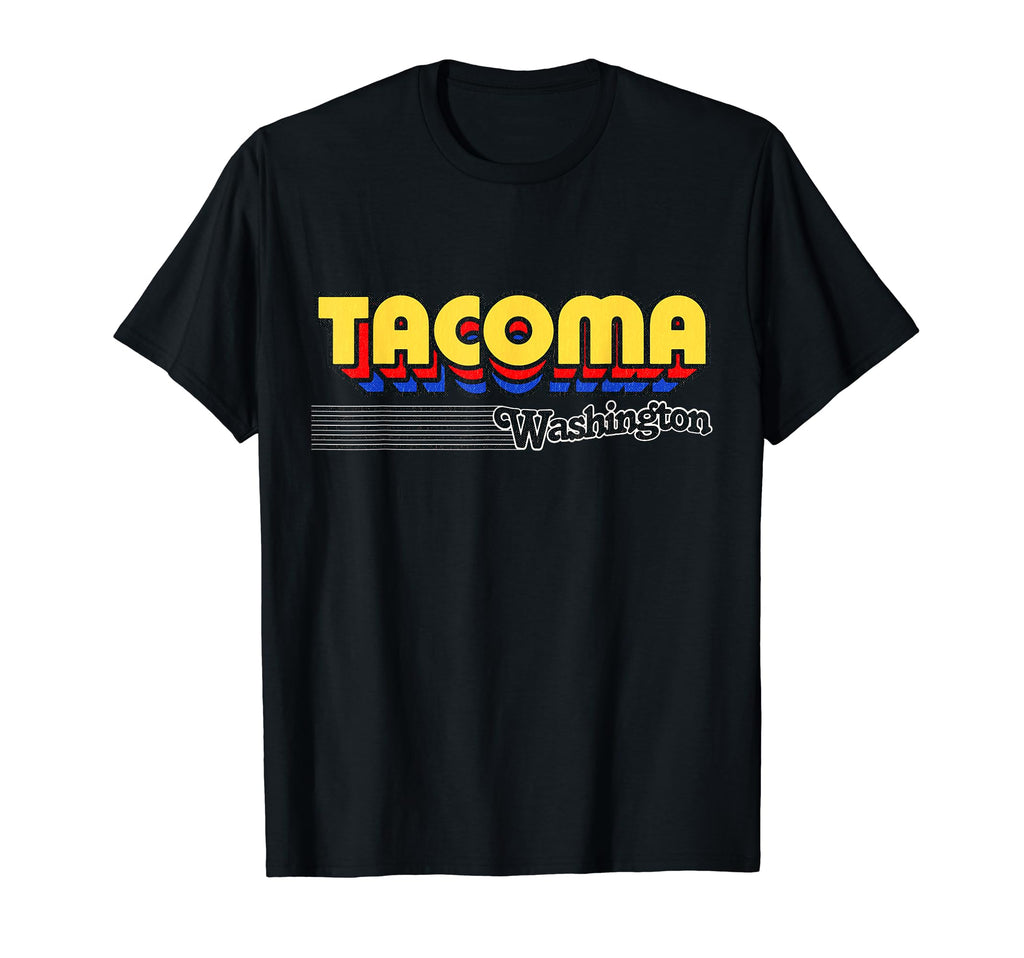 Tacoma Washington Stripes T-Shirt - Graphic Print Unisex - T-Shirt, Sweatshirt, Hoodie