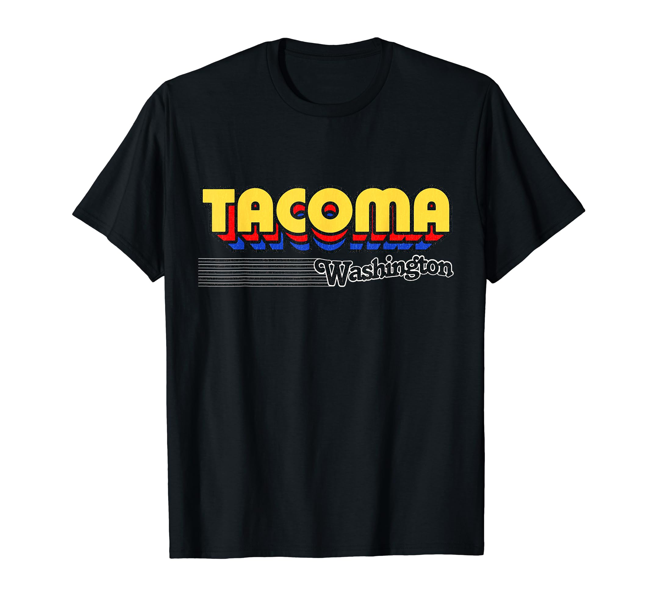 Tacoma Washington Stripes T-Shirt - Graphic Print Unisex - T-Shirt, Sweatshirt, Hoodie