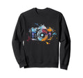 Photographer Camera Watercolor Sweatshirt - Trendy Graphic Unisex - T-Shirt, Sweatshirt, Hoodie