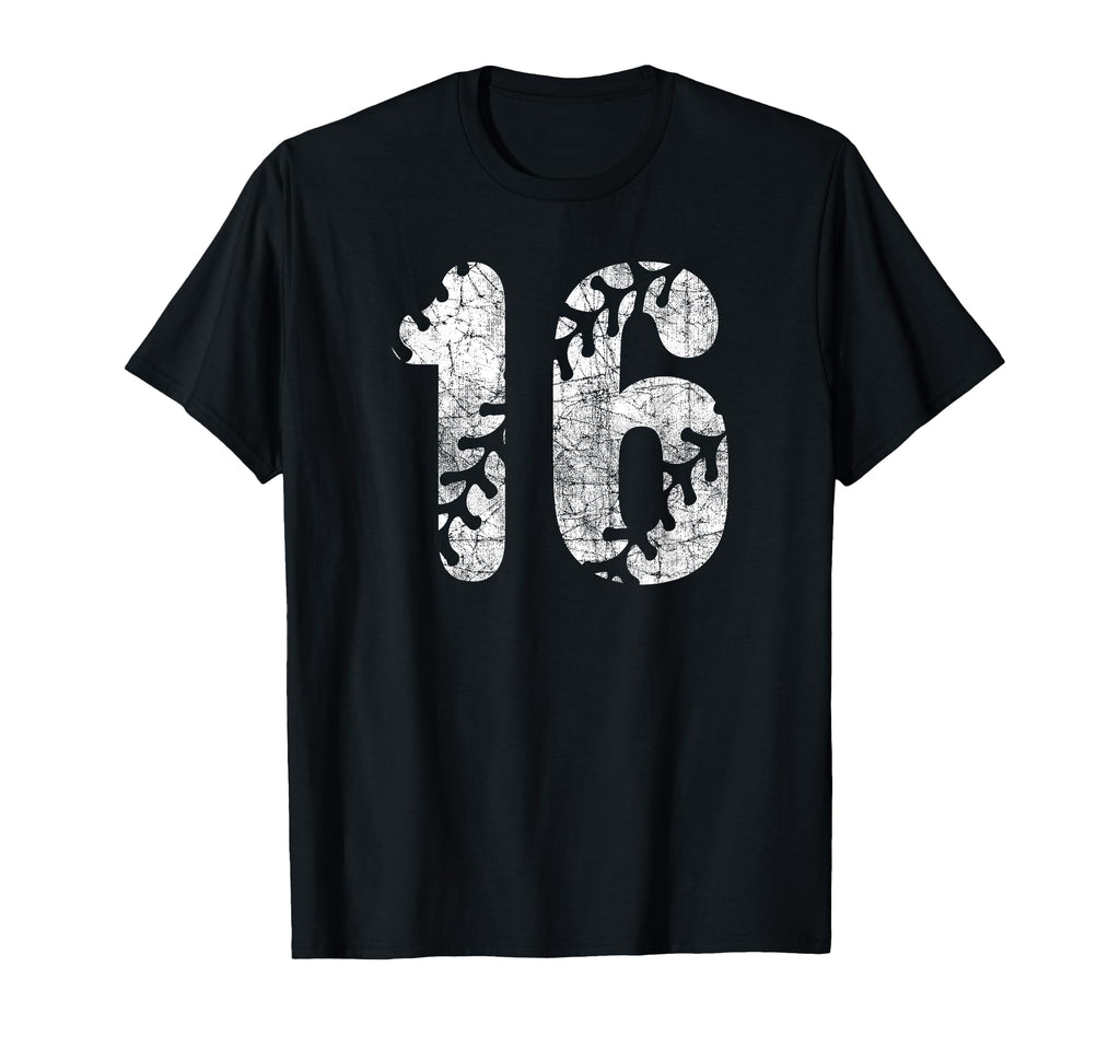 Baseball Softball Mom 16 Number 16 T-Shirt - Minimalist Print Men Women - T-Shirt, Sweatshirt, Hoodie